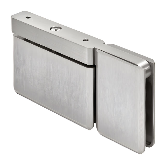 CRL Brushed Nickel Top or Bottom Mount Senior Prima Pivot Hinge with Attached U-Clamp