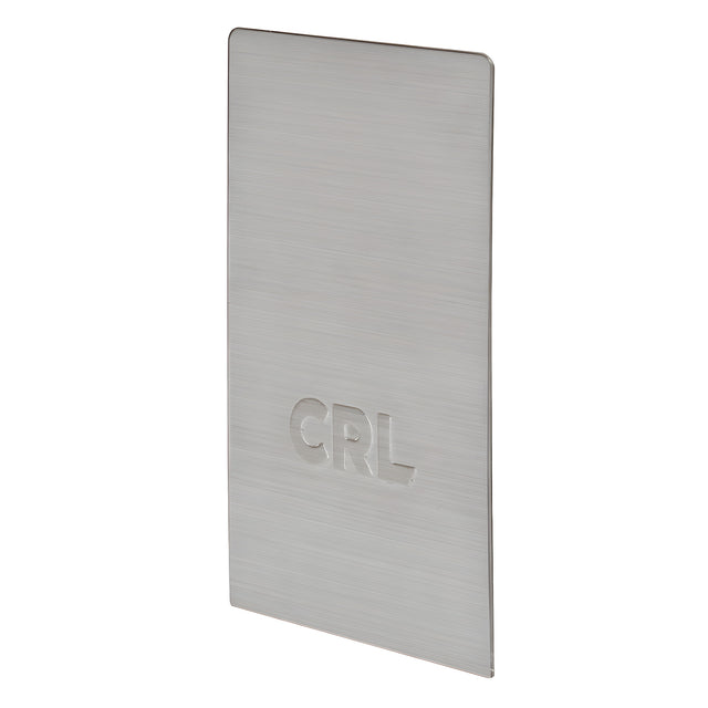CRL Brushed Stainless End Cap for L68S Series Laminated Square Base Shoe