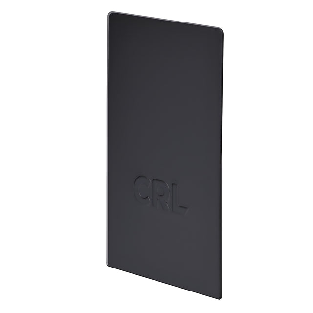 CRL Matte Black Anodized End Caps for B6S Series Square Base Shoe