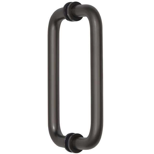 CRL Oil Rubbed Bronze 8" BM Series Tubular Back-to-Back Pull Handle