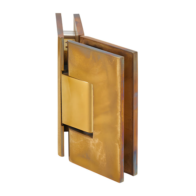 CRL Unlacquered Brass Vienna 045 Series 135 Degree Glass-to-Glass Hinge
