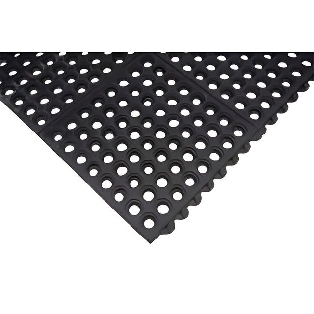 Anti-Fatigue Mats Drainage Mats, 3' x 5', Black