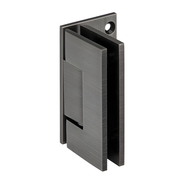CRL Antique Brushed Nickel Adjustable Wall Mount Offset Back Plate Hinge