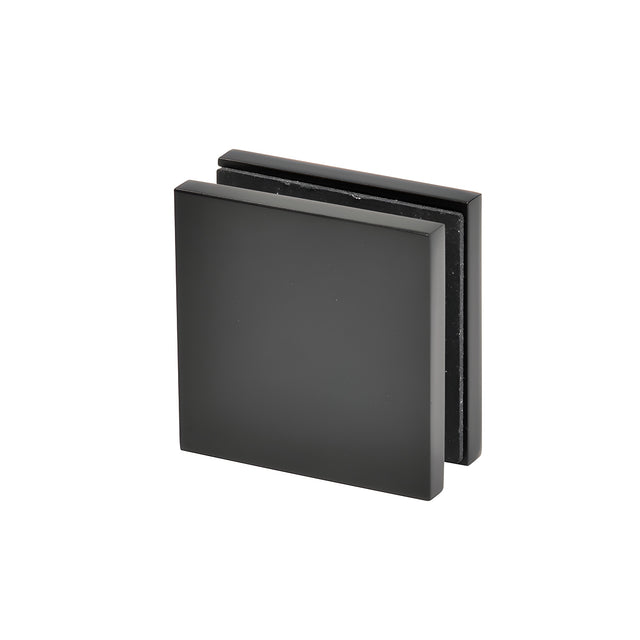 CRL Shower Glass to Glass Clamp Matte Black Zero Clamp
