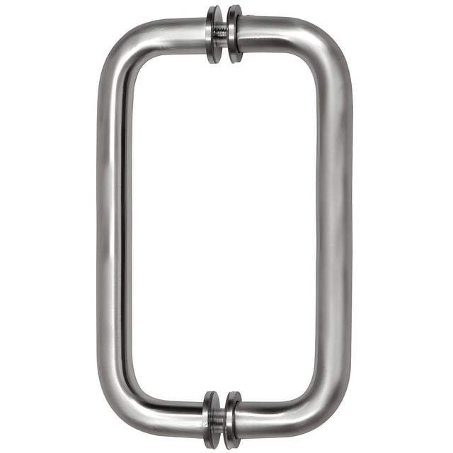 CRL Brushed Stainless 8" BM Series Tubular Back-to-Back Pull Handle