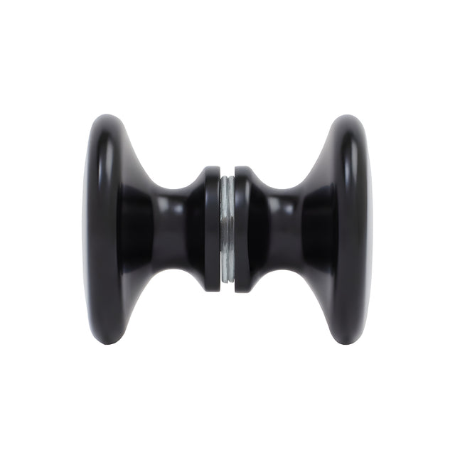 CRL Matte Black Traditional Style Back-to-Back Shower Door Knobs