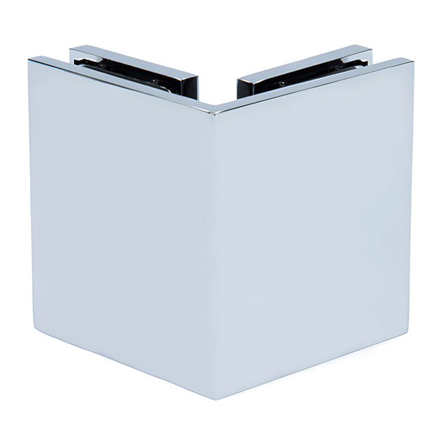 CRL Polished Chrome Bellagio Series Glass-to-Glass Bracket