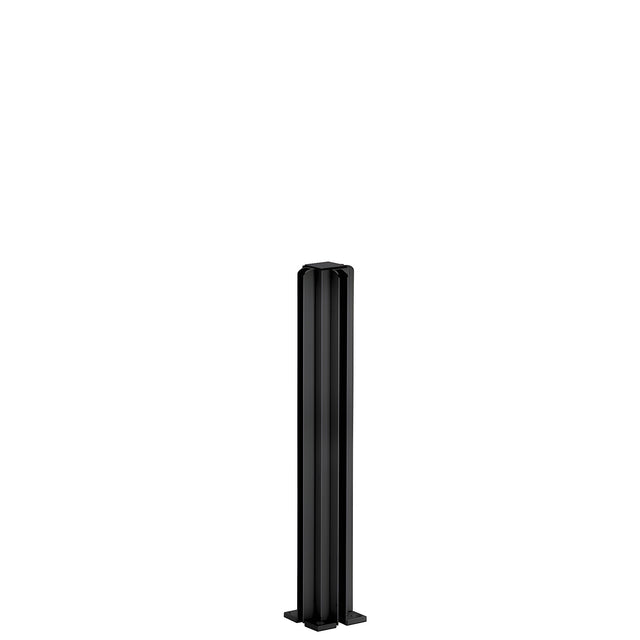 CRL Semi-Gloss Black 12" 3-Way Design Series Partition Post