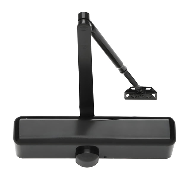 CRL Black Barrier Free Adjustable Spring Power Size 1 to 4 Surface Mount Door Closer