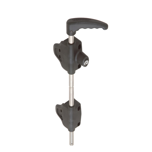 CRL Black 18" Drop Bolt with Keyed Lock