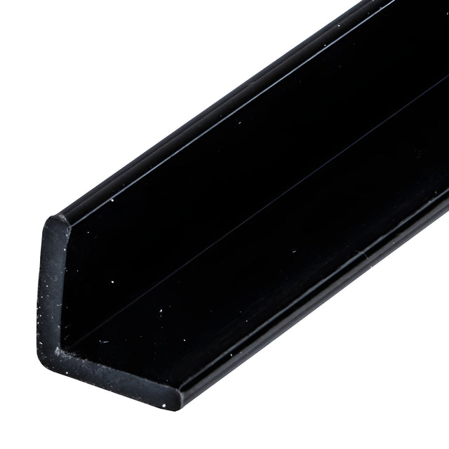 CRL Multi-Purpose Black 'L' Angle Jamb Seal for 1/4" to 1/2" Glass