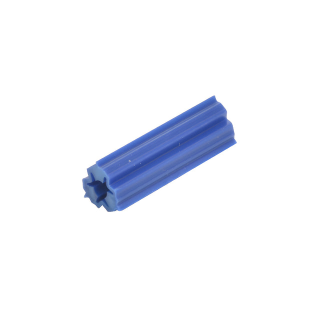 CRL 1" Length Blue Plastic Screw Anchors - 5/16" Hole