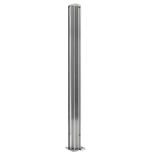 CRL Brite Anodized 30" Corner Design Series Partition Post