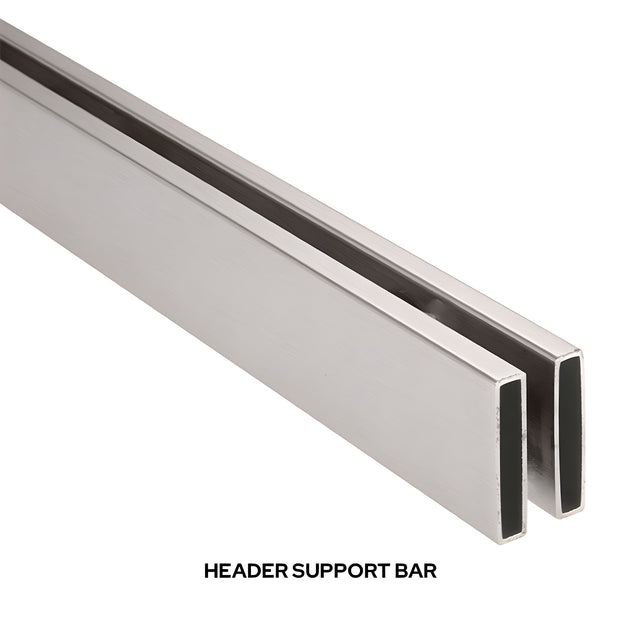 CRL Brushed Stainless Steel 73" Replacement Header Bar for Brixen Sliding Shower Door System