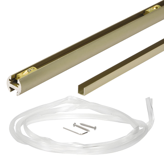 CRL Brushed Bronze 95" EZ-Adjust Shower Door Header Kit