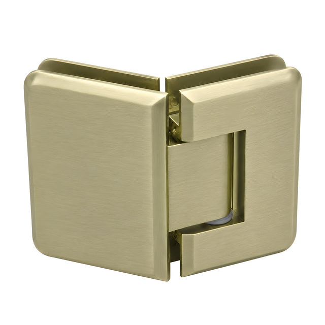 CRL Brushed Bronze Pinnacle 045 Series 135 Degree Glass-to-Glass Standard Hinge