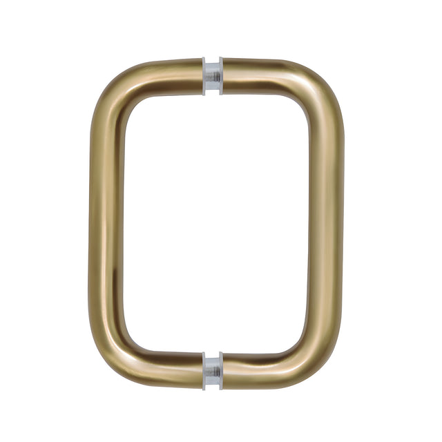 CRL Brushed Bronze 6" Back-to-Back Solid Brass 3/4" Diameter Pull Handles Without Metal Washers