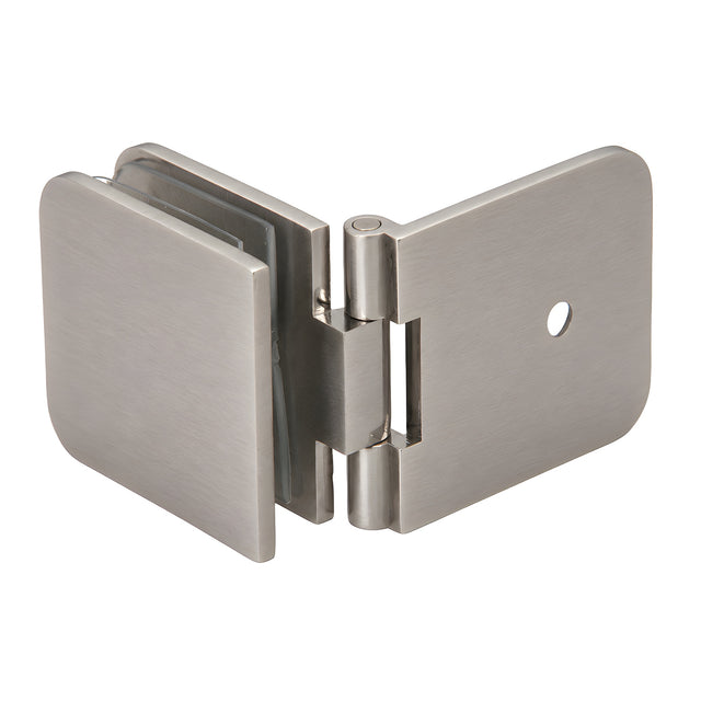 CRL Brushed Nickel Adjustable Wall Mount Glass Clamp