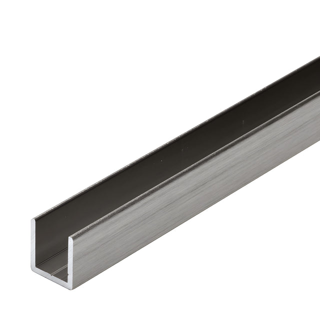 CRL Brushed Nickel 1/2" Fixed Panel Shower Door Deep U-Channel - 144"