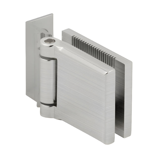 CRL Brushed Nickel Mini Hinge - 'L' Plate Style