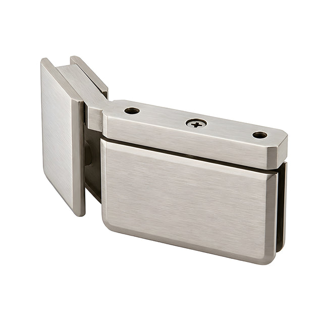 CRL Brushed Nickel LH 135 Degree Prima Hinge with U-Clamp
