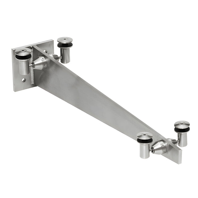 CRL Brushed Stainless 48" Universal Wall Mounted Glass Awning Bracket