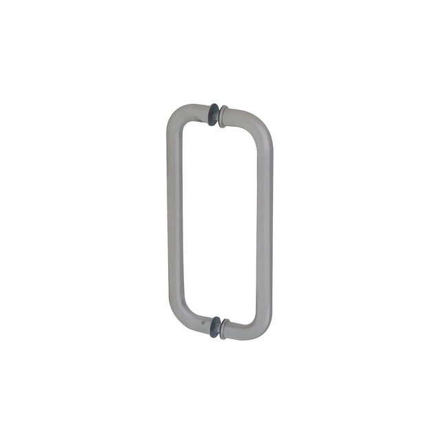 CRL Brushed Stainless 10" Solid Glass Mounted Standard Pull Handle