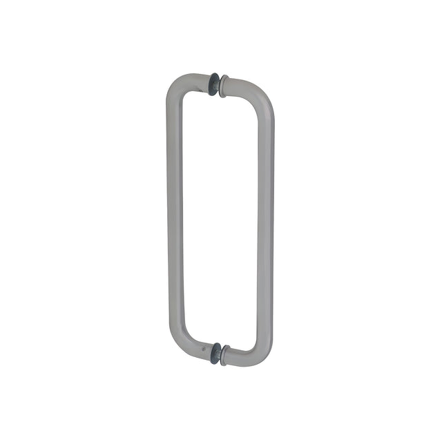 CRL Brushed Stainless 12" Solid Glass Mounted Standard Pull Handle