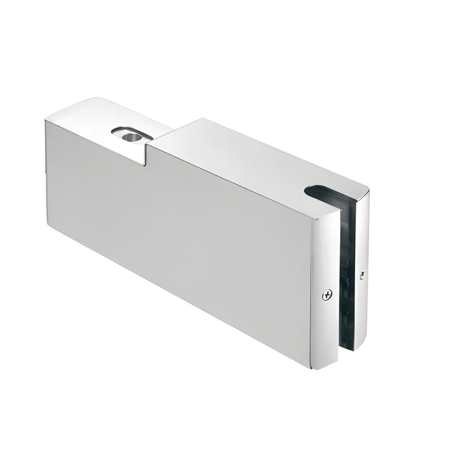 CRL Brushed Stainless 4" Square GRS Dry Glaze 9-1/2" Top Patch Gate Rail for 3/8" Glass