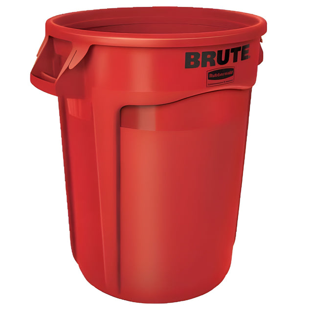 Brute Garbage Container, 44 Gal, Red- 1 Ea
