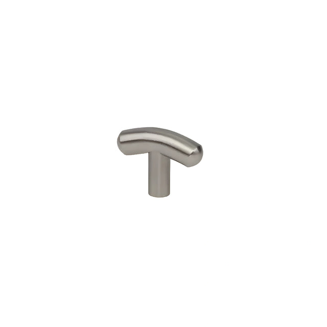 CGS Brushed Nickel Finish Curved T-Bar, 142-203 Curved T-Bar Knob, L40mm - Pack of 1