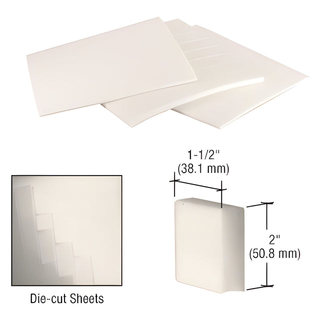 CRL 1-1/2" x 2" x 1/4" Super Duty Shipping Pads