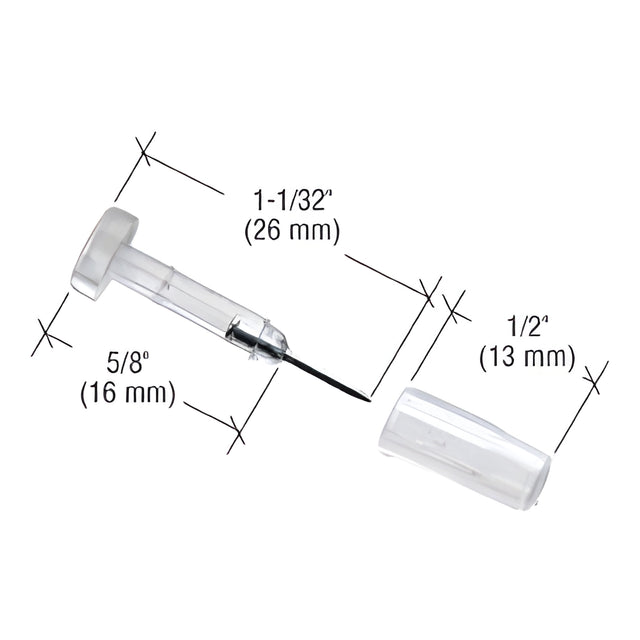 CRL 1-1/32" Window Grid Retainers Pins - Carded