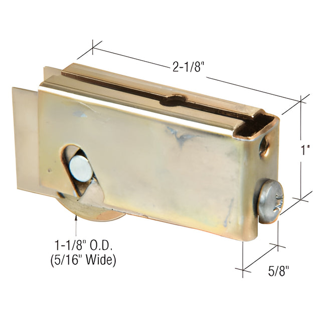 CRL 1-1/8" Steel Sliding Glass Door Roller for Capital Manufacturing Doors