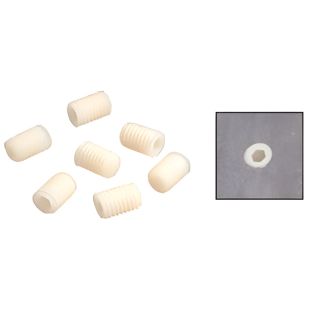 CRL 1/2"-13 x 1" Thread Protecting Nylon Allen Screws for the HRS System