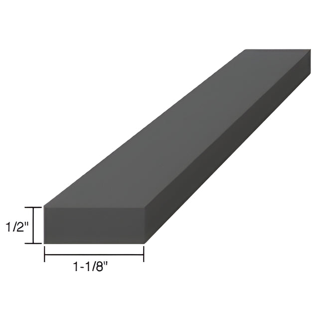 CRL 1/2" x 1-1/8" x 4" EPDM Rubber Setting Blocks