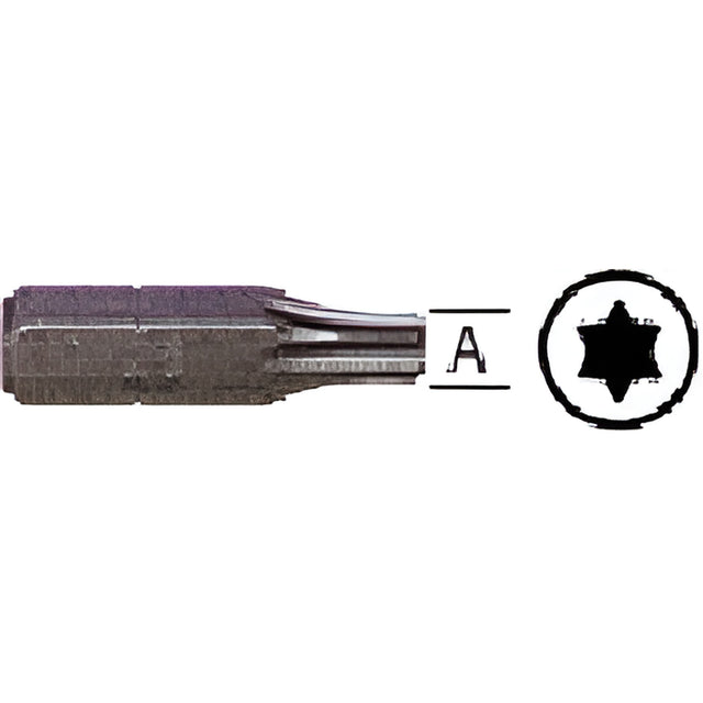 CRL 1/4" Hex T25 Torx® Insert Bit