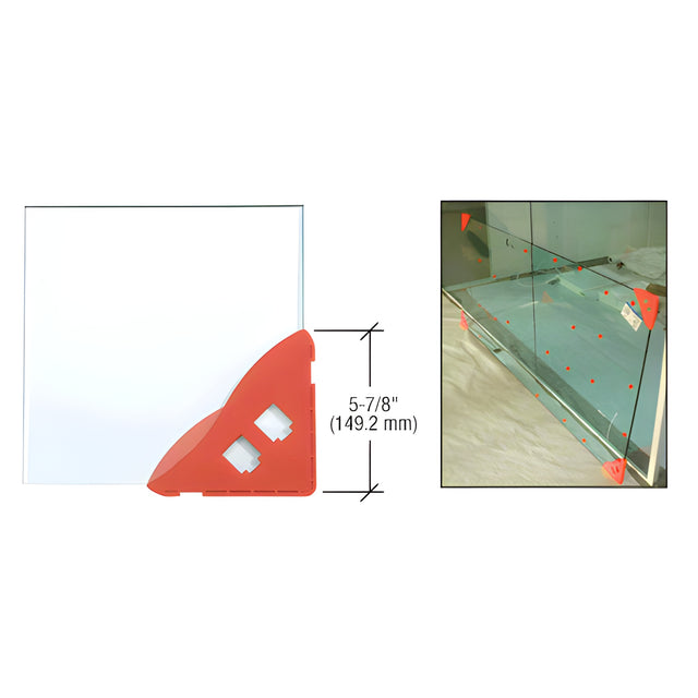 CRL 1/4" Red Armored Corner Protector