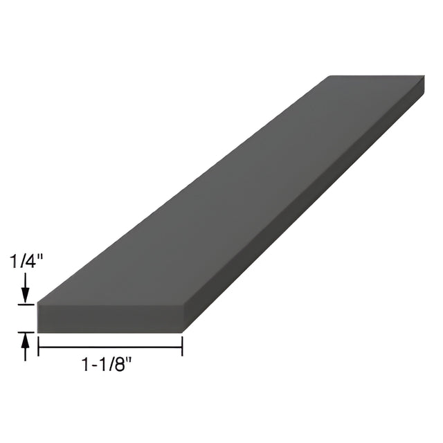 CRL 1/4" x 1-1/8" x 4" EPDM Rubber Setting Blocks