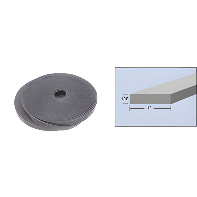 CRL 1/4" x 1" Bulk Rolled Neoprene Setting Block Material - 100'