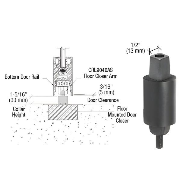 CRL 1-5/16" Collar Height "Mab" Type Spindle