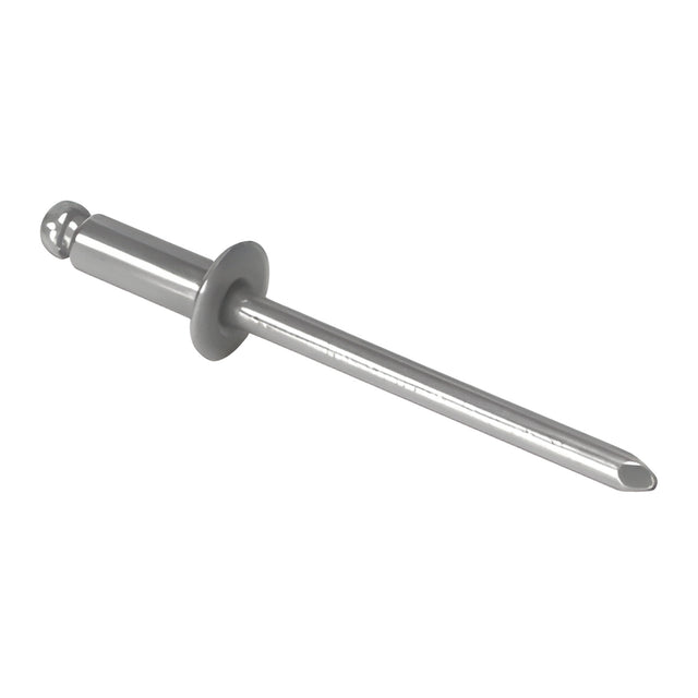 CRL 1/8" Diameter 3/16 - 1/4" Grip Range Stainless Steel Mandrel & Rivet - Pack of 1000