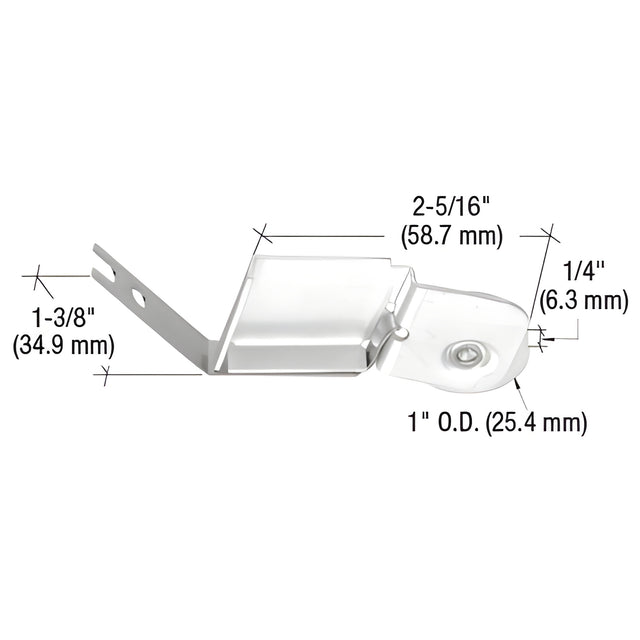 CRL 1" Nylon Sliding Screen Door Spring Tension Roller for International Doors