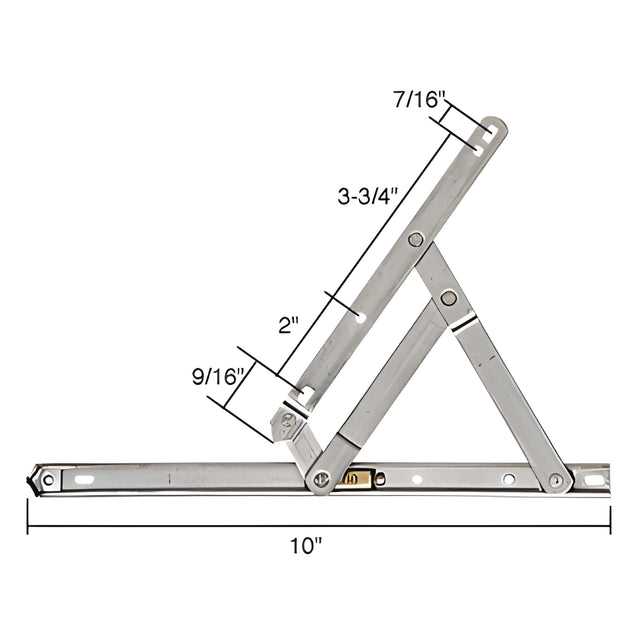 CRL 10" Standard Casement 4-Bar Window Hinge