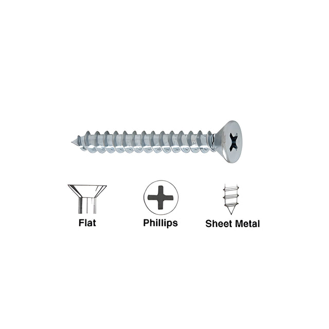 CRL 12 x 2-1/2" Flat Head Phillips Wood Screws