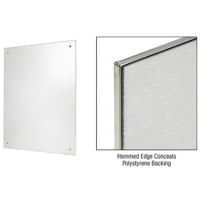 CRL 18" x 24" Frameless Stainless Steel Mirror