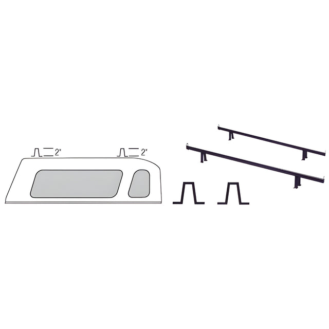 CRL 2" Mounting Legs for Load Rails (2-Pair)