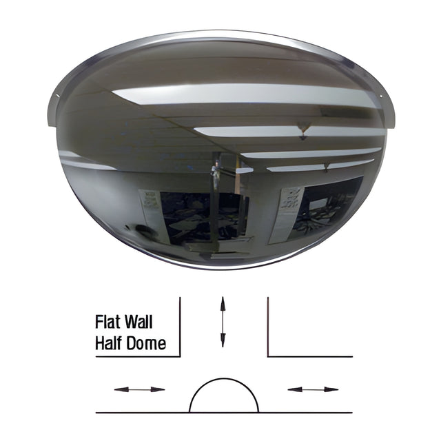 CRL 26" Diameter 180 Degree Acrylic Half Dome Mirror