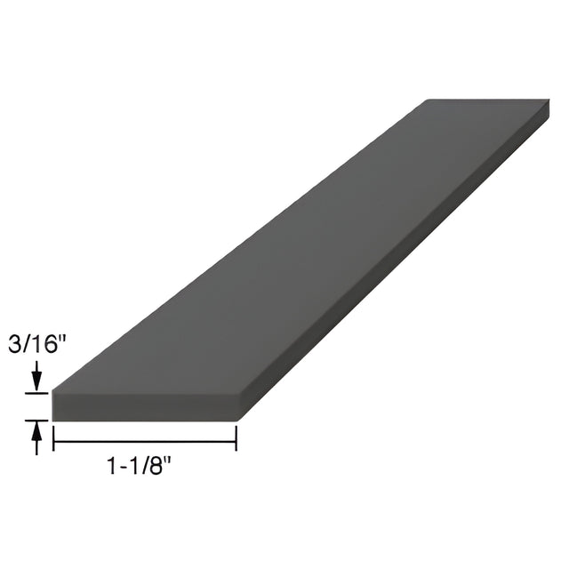 CRL 3/16" x 1-1/8" x 4" EPDM Rubber Setting Blocks