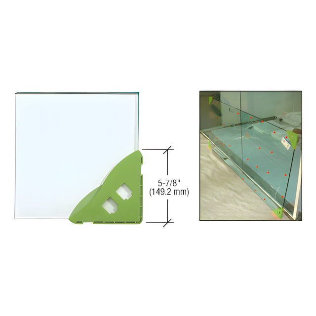 CRL 3/8" Green Armored Corner Protector